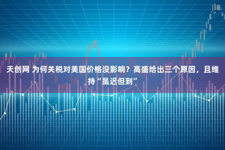 天创网 为何关税对美国价格没影响？高盛给出三个原因，且维持“虽迟但到”