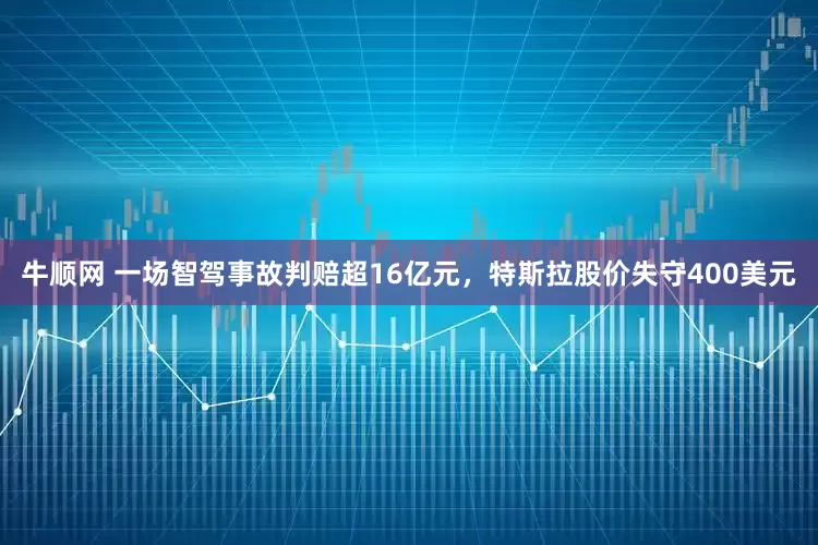 牛顺网 一场智驾事故判赔超16亿元，特斯拉股价失守400美元